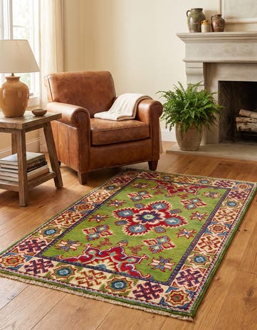 2' x 3' 5 Hand Knotted Kazak Rug