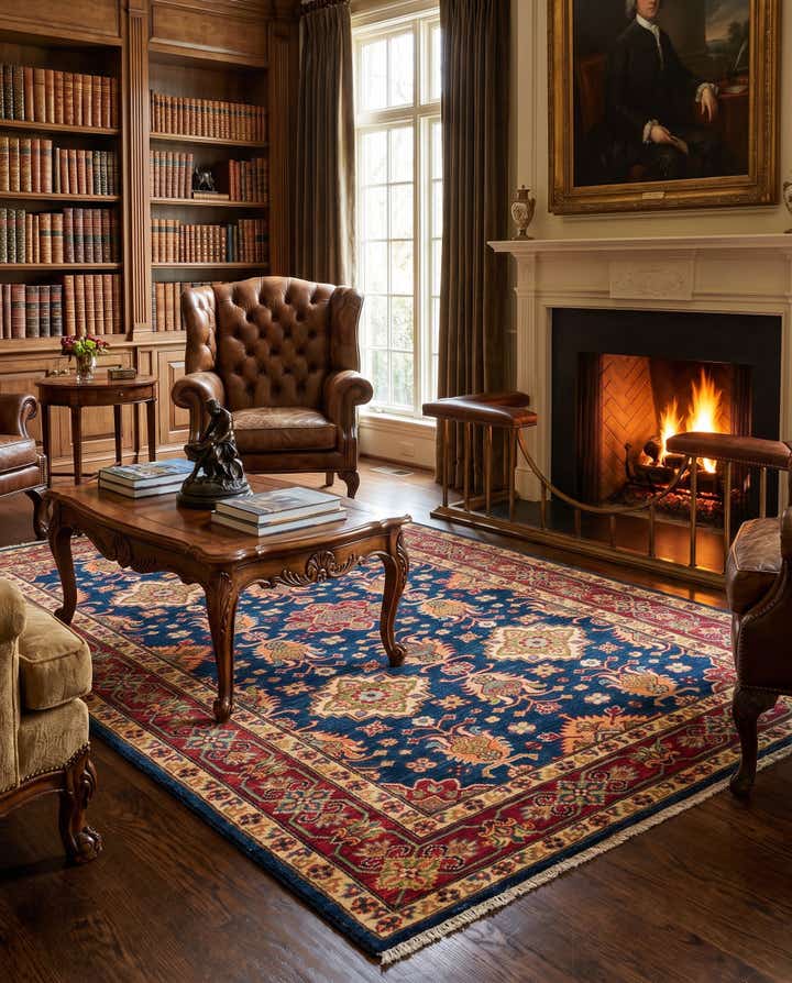 155cm x 205cm Hand Knotted Kazak Rug