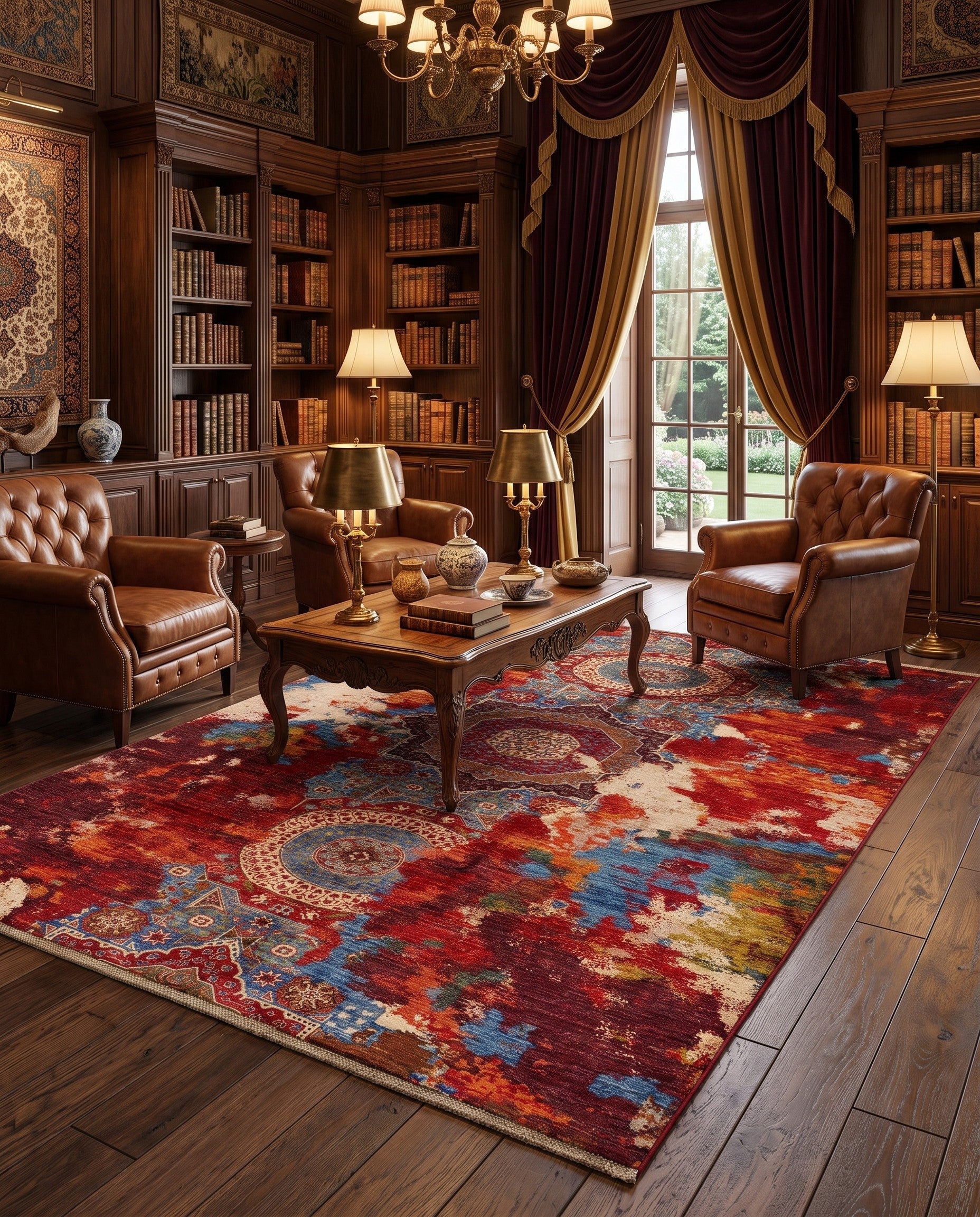 6' 10 x 10' Hand Knotted Mamluk Ziegler Rug