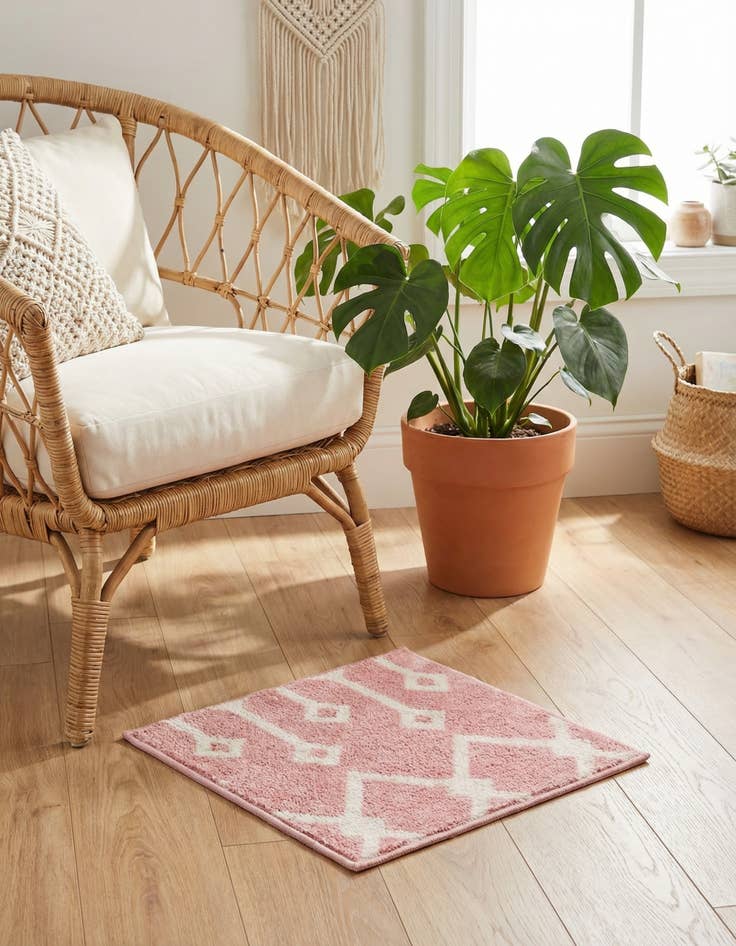 Detail image of 1' 4 x 1' 4 Bohemian Trellis Sample Rug