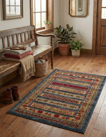 Blue Kashkuli Gabbeh Rug