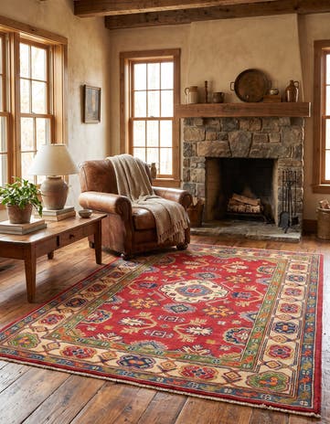 4' 2 x 6' Hand Knotted Kazak Rug