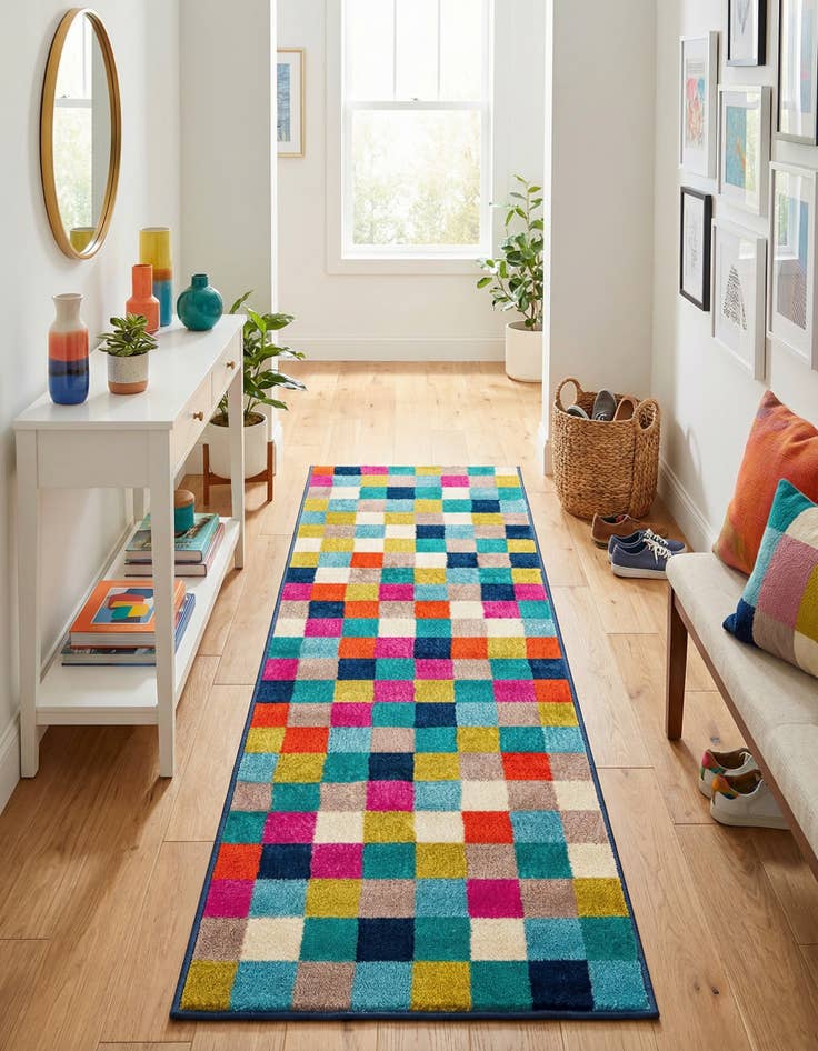 Detail image of 2' x 6' Azalea Runner Rug