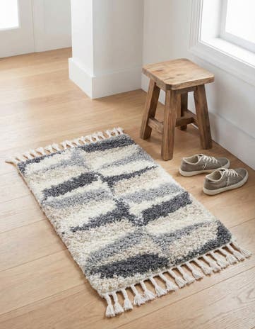 Gray Athena Shag Rug
