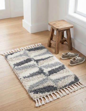 Gray Athena Shag Rug