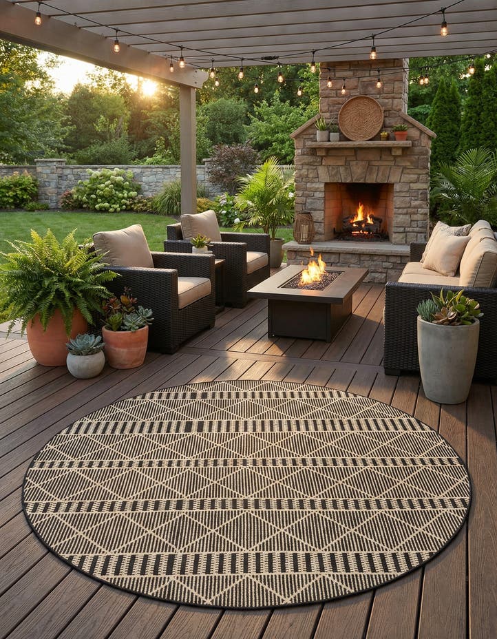7' 10 x 7' 10 Easy-Clean Lattice Indoor / Outdoo...
