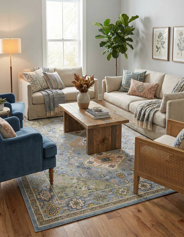 Detail image of 9' x 12' Kamala Washable Rug