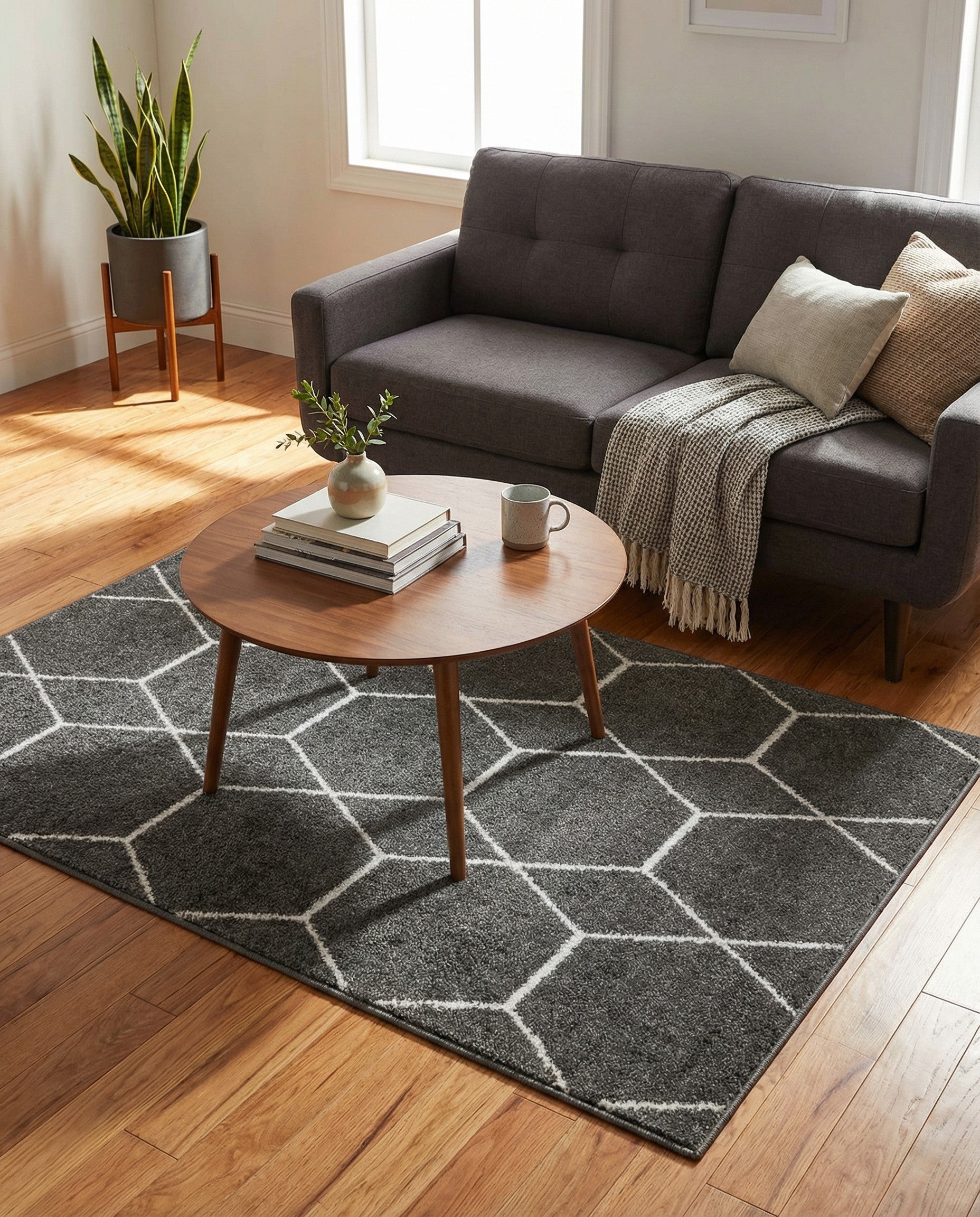 3' x 5' 3 Trellis Frieze Rug