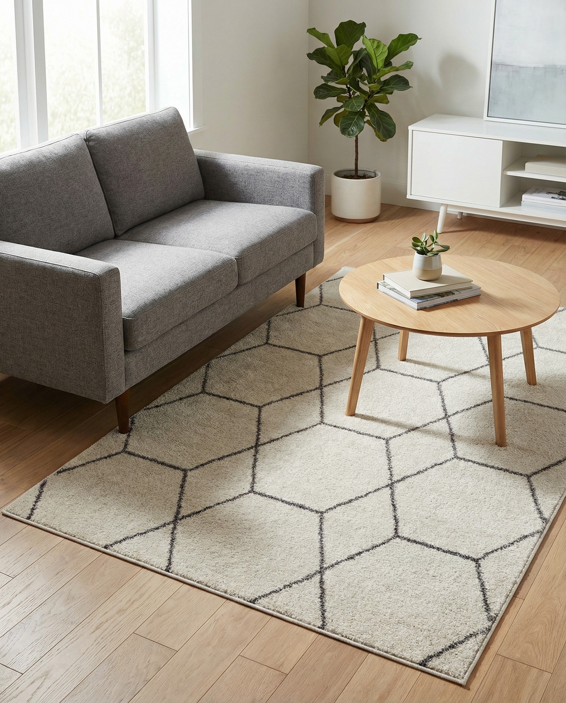 3' x 5' 3 Trellis Frieze Rug