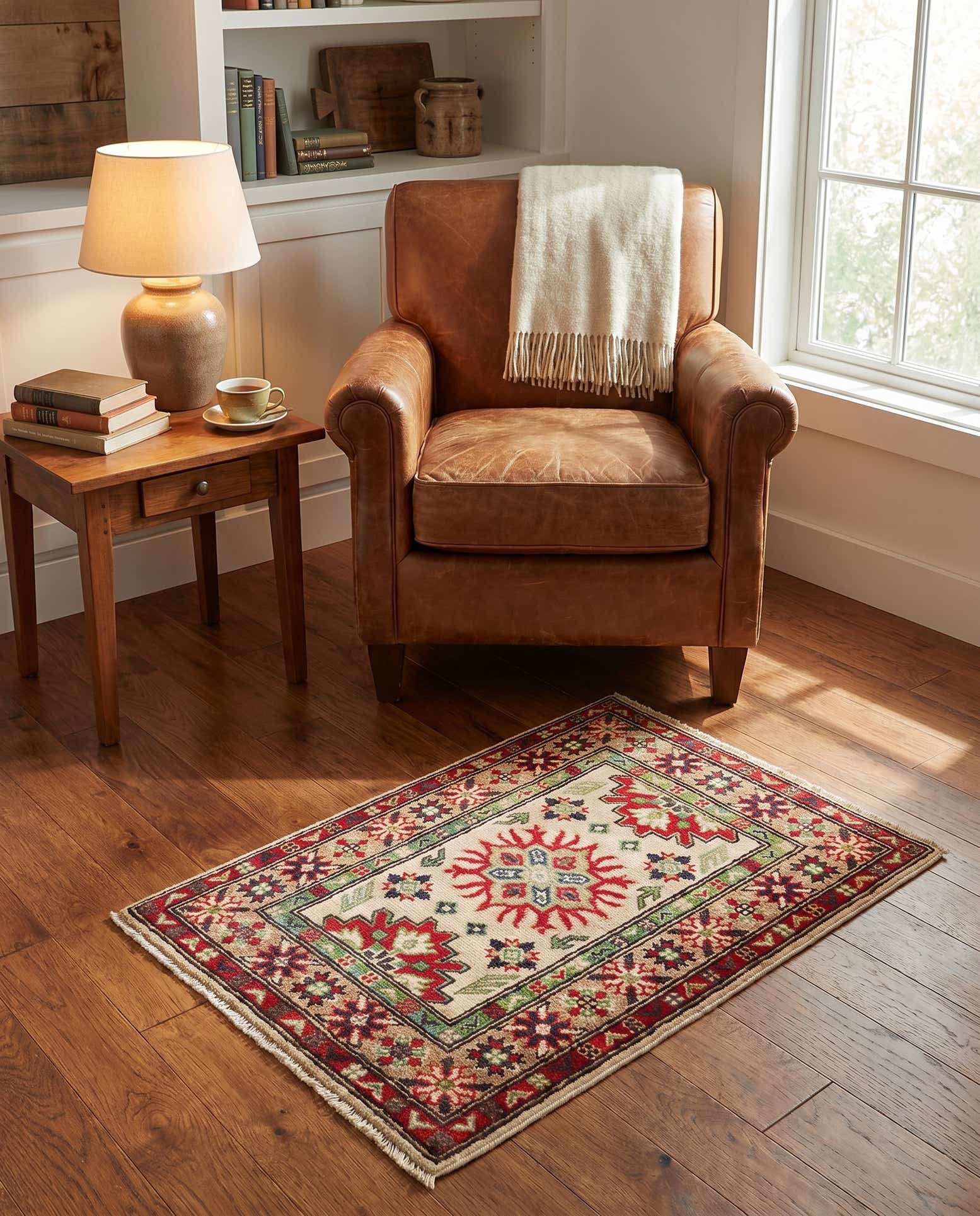 2' x 3' Hand Knotted Kazak Rug