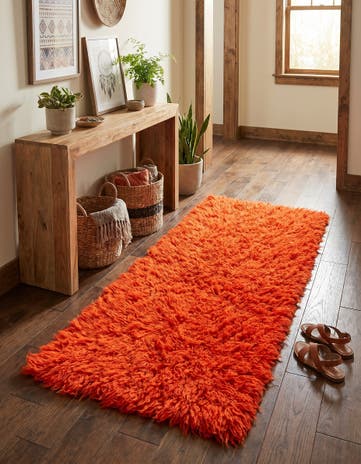 2' 2 x 4' 6 Hand Knotted Moroccan Wool Runner Rug