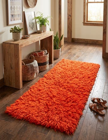 2' 2 x 4' 6 Hand Knotted Moroccan Wool Runner Rug