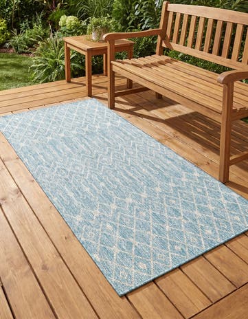 3' x 5' 3 Easy-Clean Lattice Indoor / Outdoor Rug