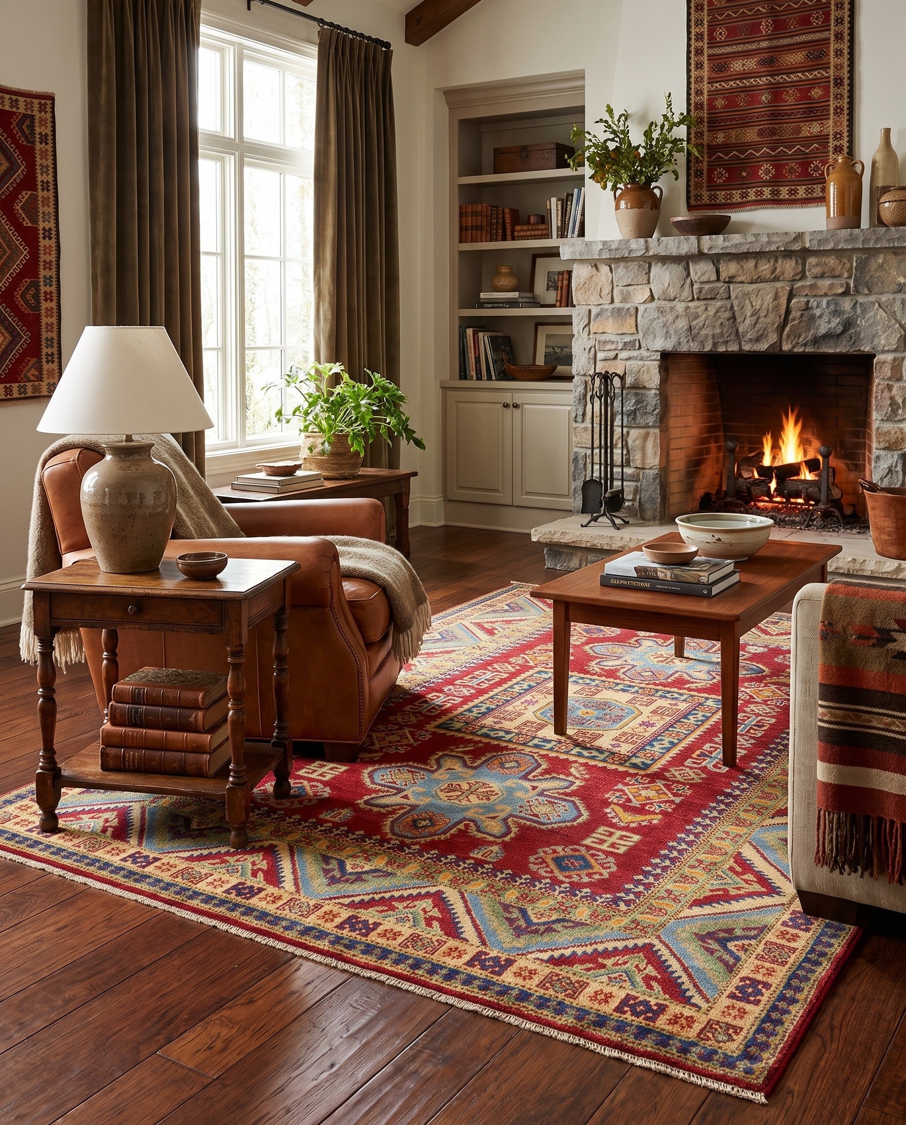 5' 2 x 7' Hand Knotted Kazak Rug