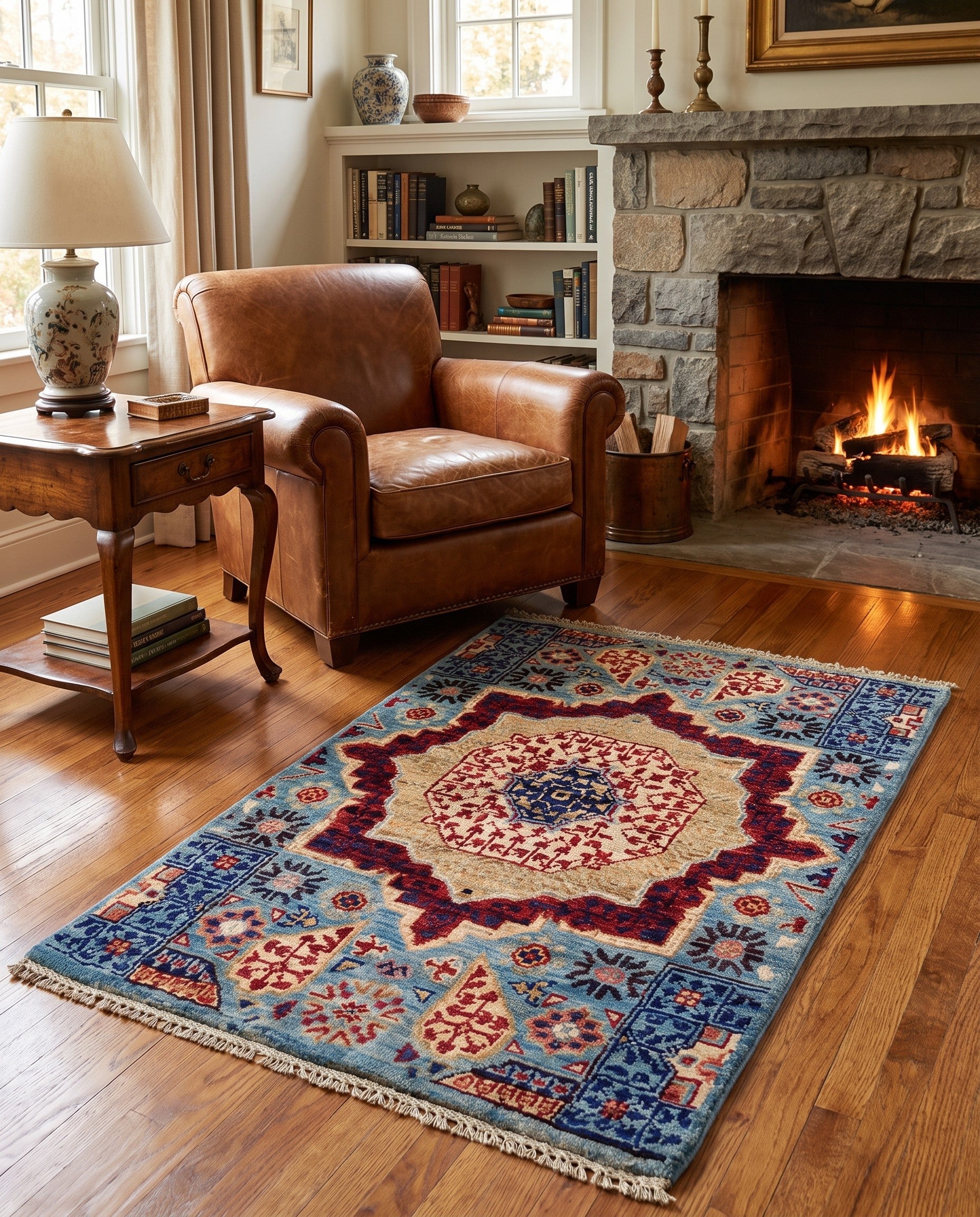 2' 1 x 3' 1 Hand Knotted Mamluk Ziegler Rug