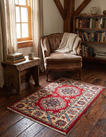 2' x 2' 10 Hand Knotted Kazak Rug