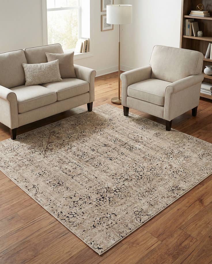 Detail image of 5' 3 x 5' 3 Eliza Square Rug