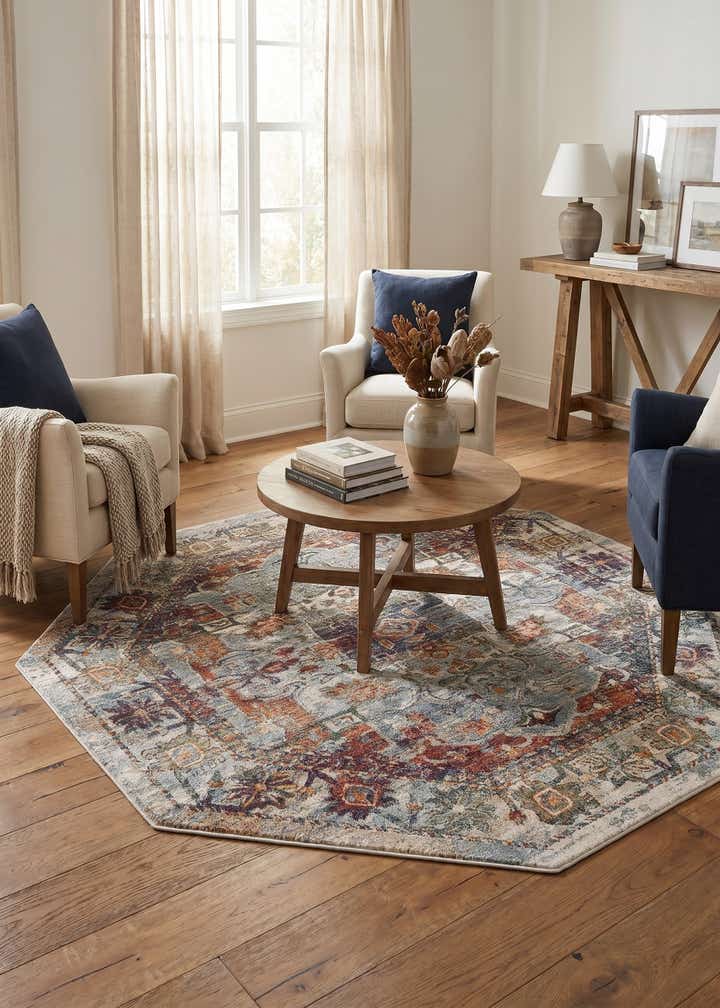 7' 10 x 7' 10 Isabella Octagon Rug