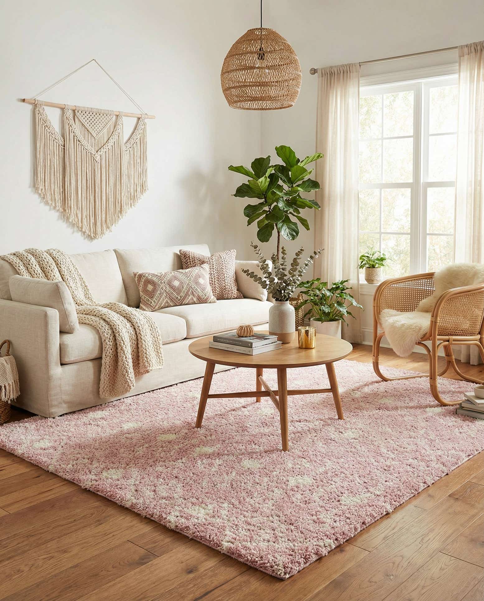 7' 10 x 7' 10 Moroccan Trellis Shag Square Rug