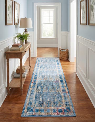 Blue Brooklyn Runner Rug