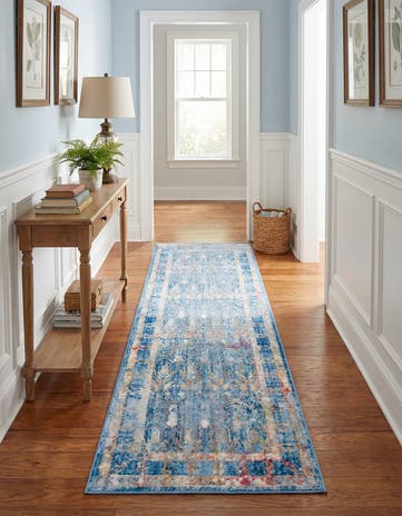 Blue Brooklyn Runner Rug