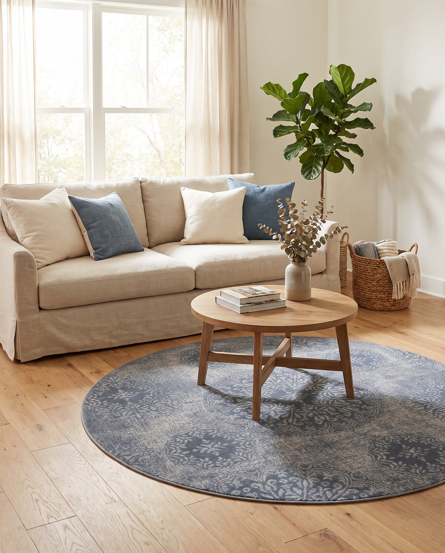 6' x 6' Monte Carlo Round Rug