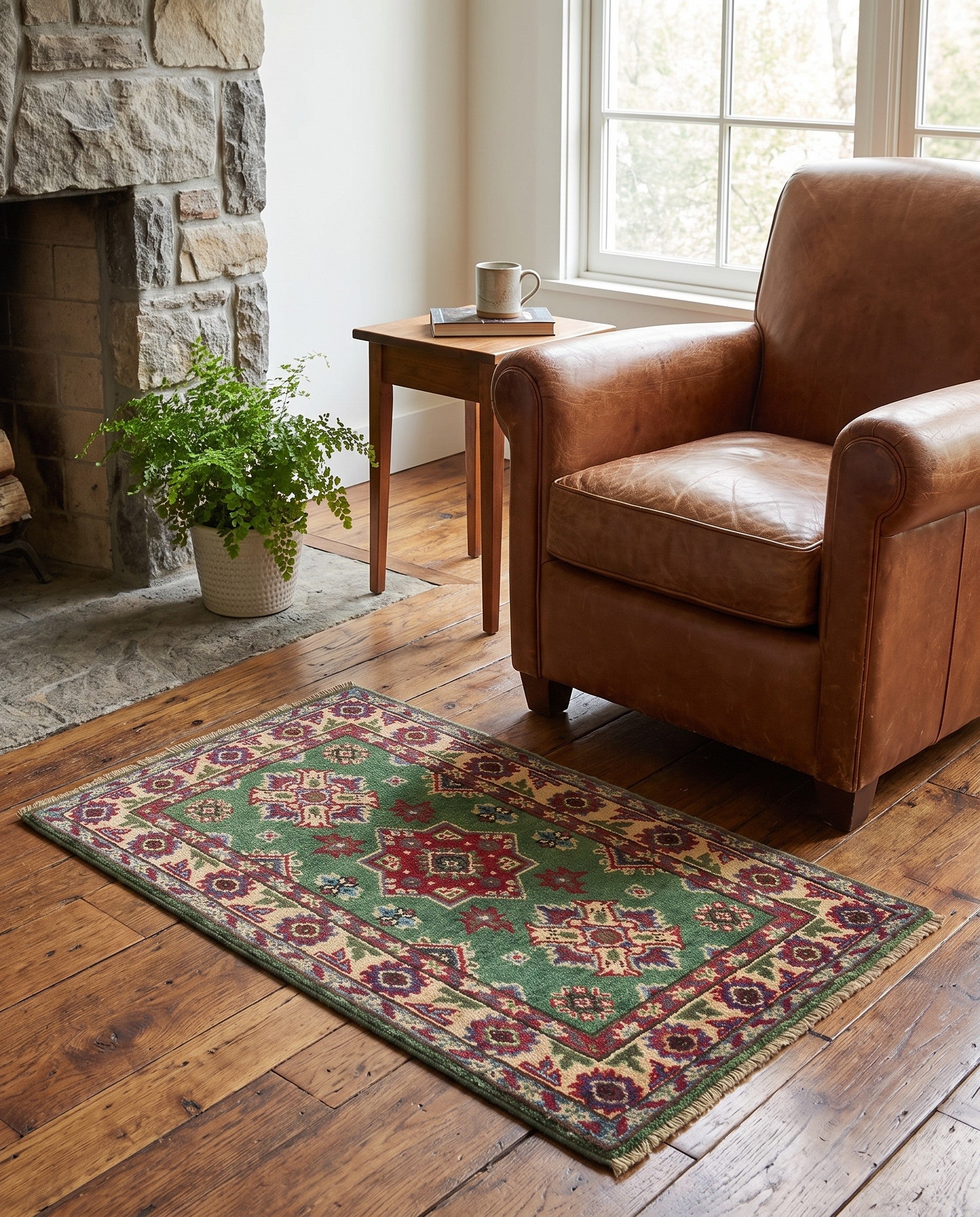 1' 10 x 2' 11 Hand Knotted Kazak Rug