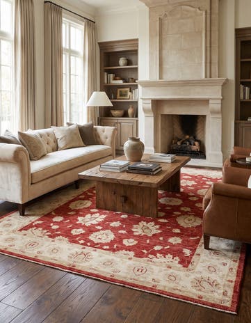 5' 6 x 8' 6 Hand Knotted Ziegler Rug