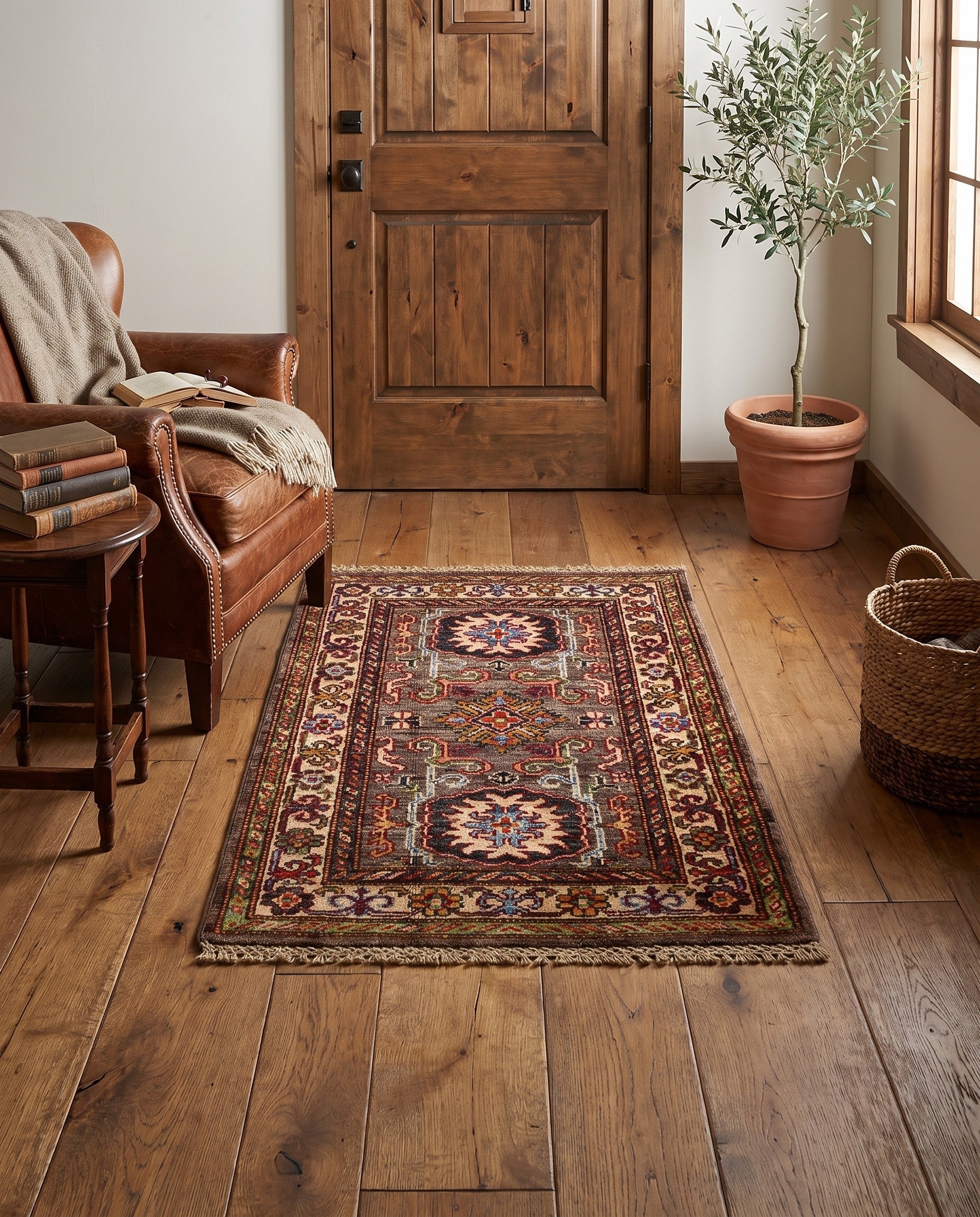 2' x 2' 10 Hand Knotted Kazak Rug