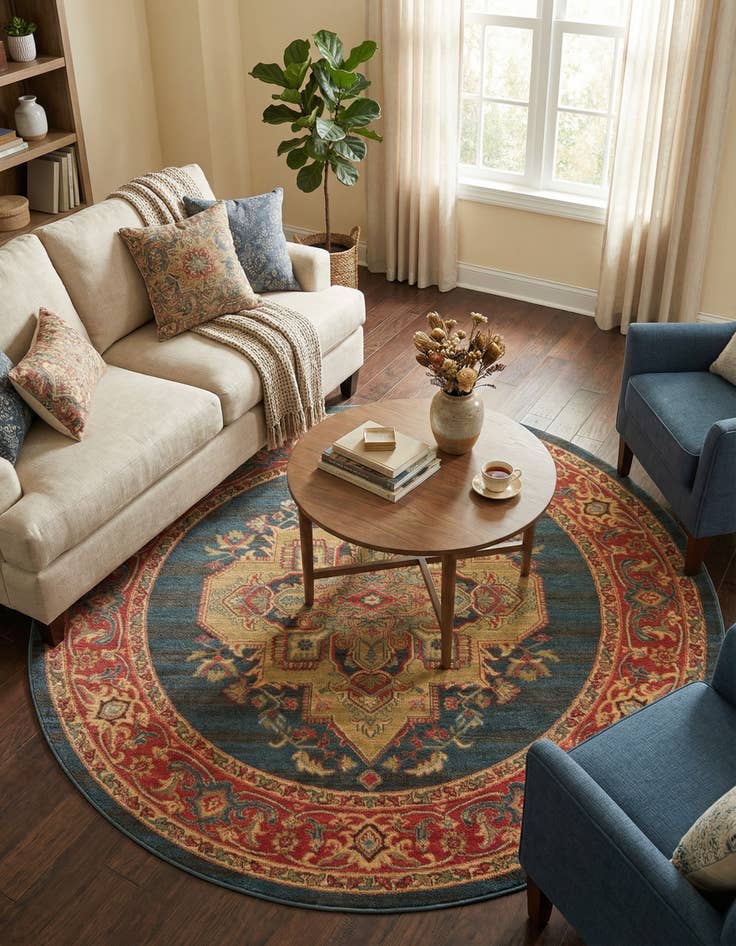 Detail image of 6' x 6' Sara Round Rug