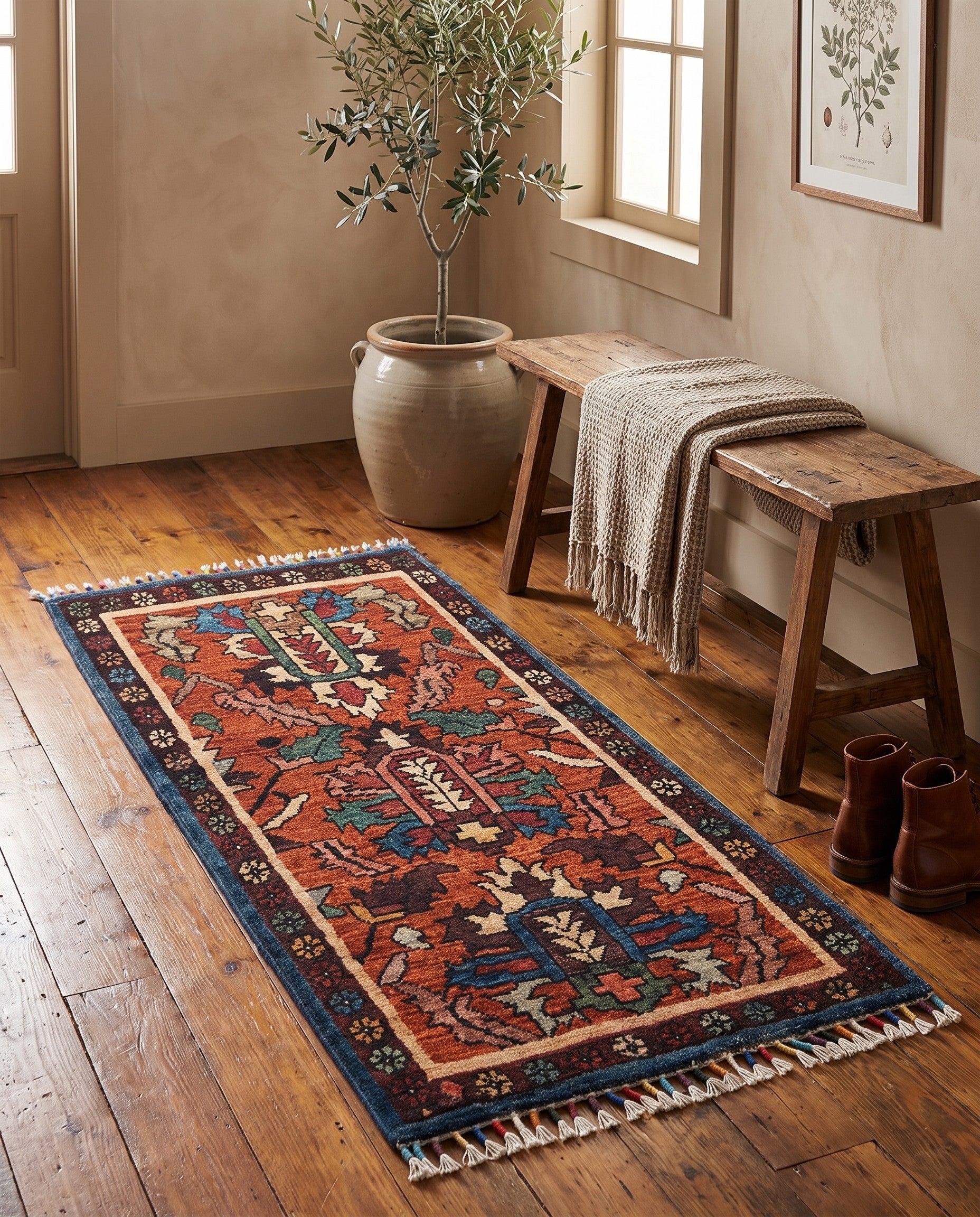 1' 8 x 3' 4 Hand Knotted Ariana Ziegler Rug