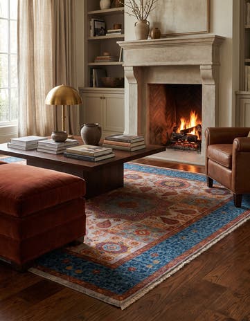 3' 7 x 5' Hand Knotted Mamluk Ziegler Rug