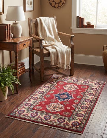 2' x 2' 11 Hand Knotted Kazak Rug