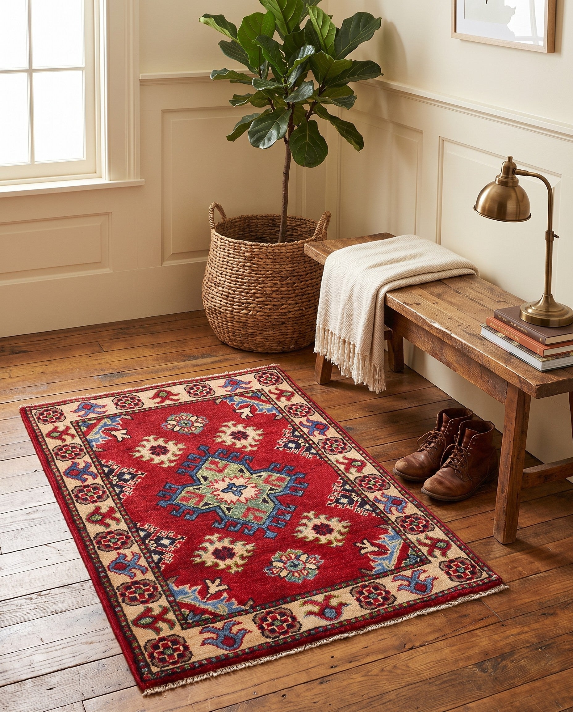 2' 1 x 2' 11 Hand Knotted Kazak Rug