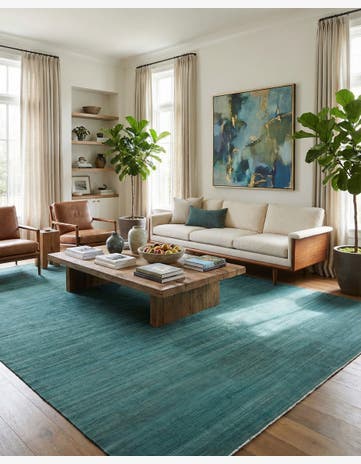 13' 5 x 17' 11 Hand Woven Kilim Afghan Wool Rug