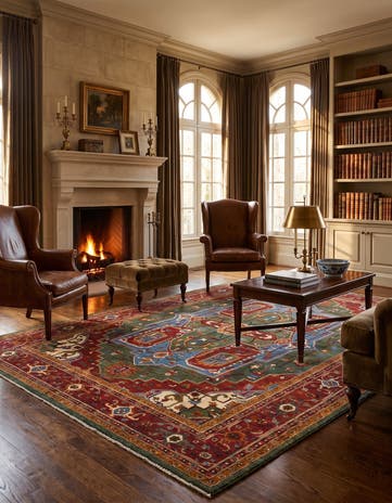 8' 2 x 11' 3 Hand Knotted Kazak Rug