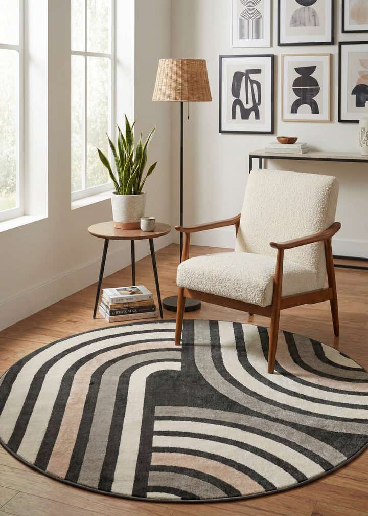 5' 3 x 5' 3 Charlotte Round Rug