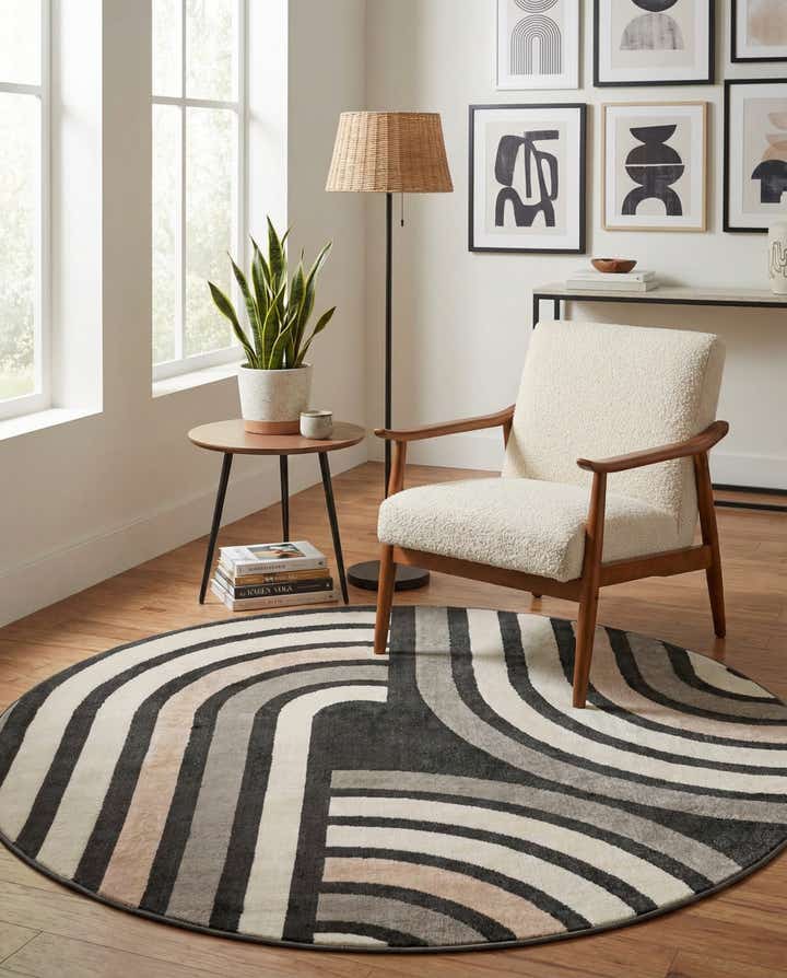 5' 3 x 5' 3 Charlotte Round Rug