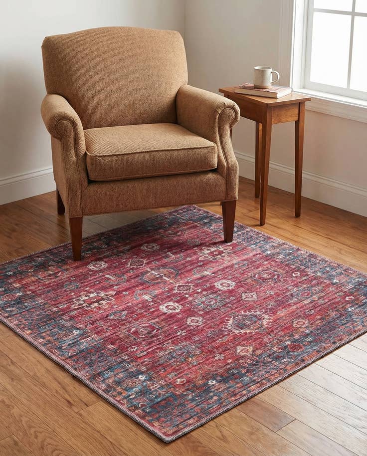 Detail image of 3' 3 x 3' 3 Washable Maahru Square Rug