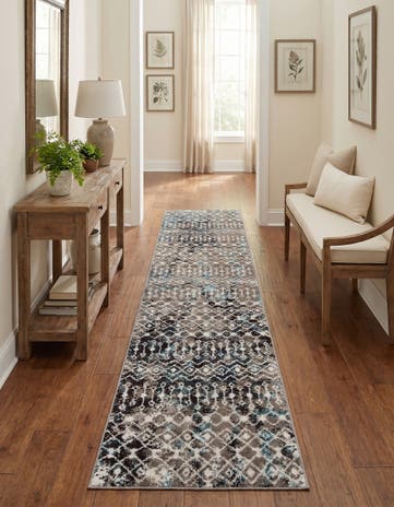 2' 7 x 12' Moroccan Trellis Runner Rug