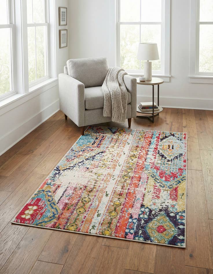 Detail image of 3' 3 x 5' 3 Washable Mesa Rug