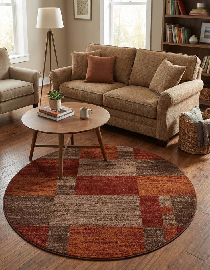 Detail image of 5' 3 x 5' 3 Equinox Round Rug