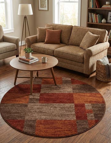 5' 3 x 5' 3 Equinox Round Rug
