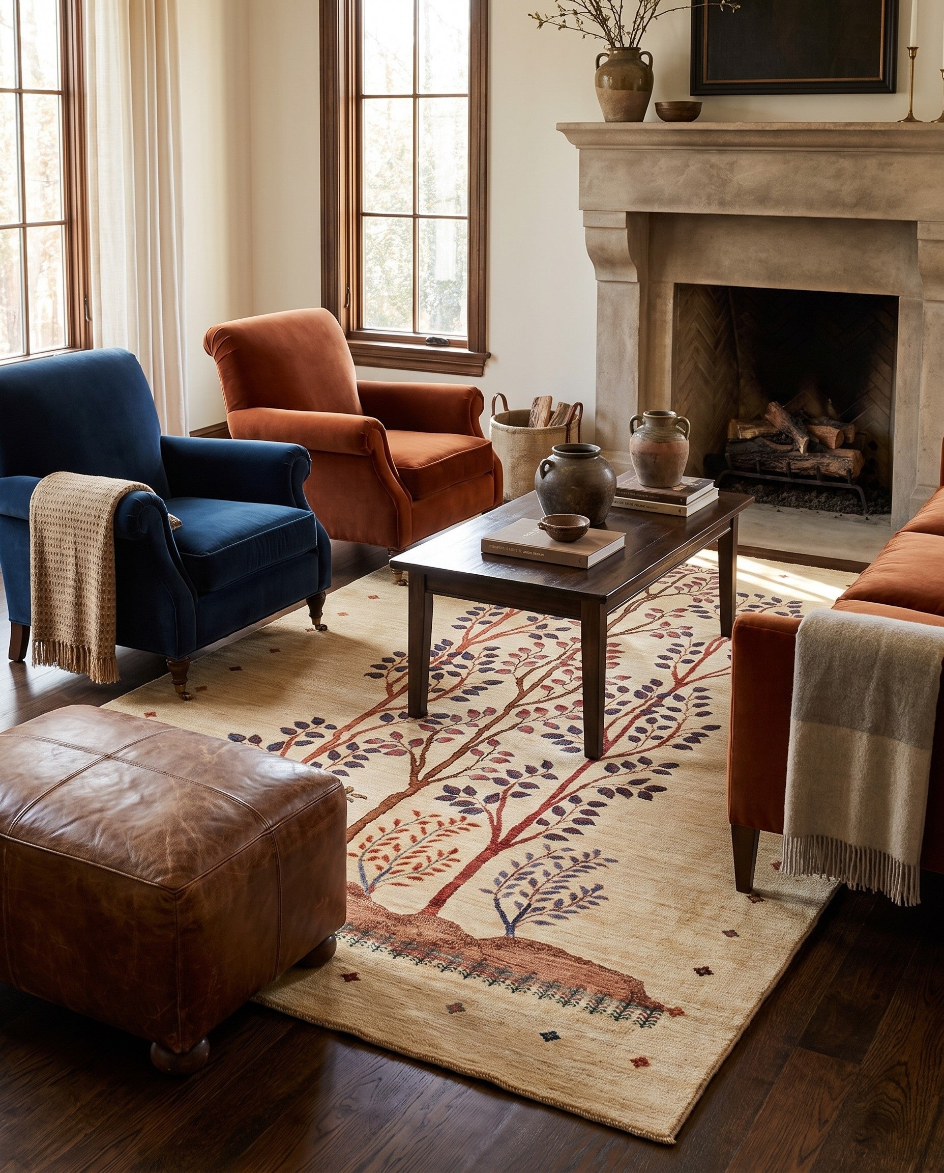 5' 9 x 7' 9 Hand Knotted Ariana Ziegler Rug
