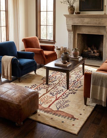 5' 9 x 7' 9 Hand Knotted Ariana Ziegler Rug