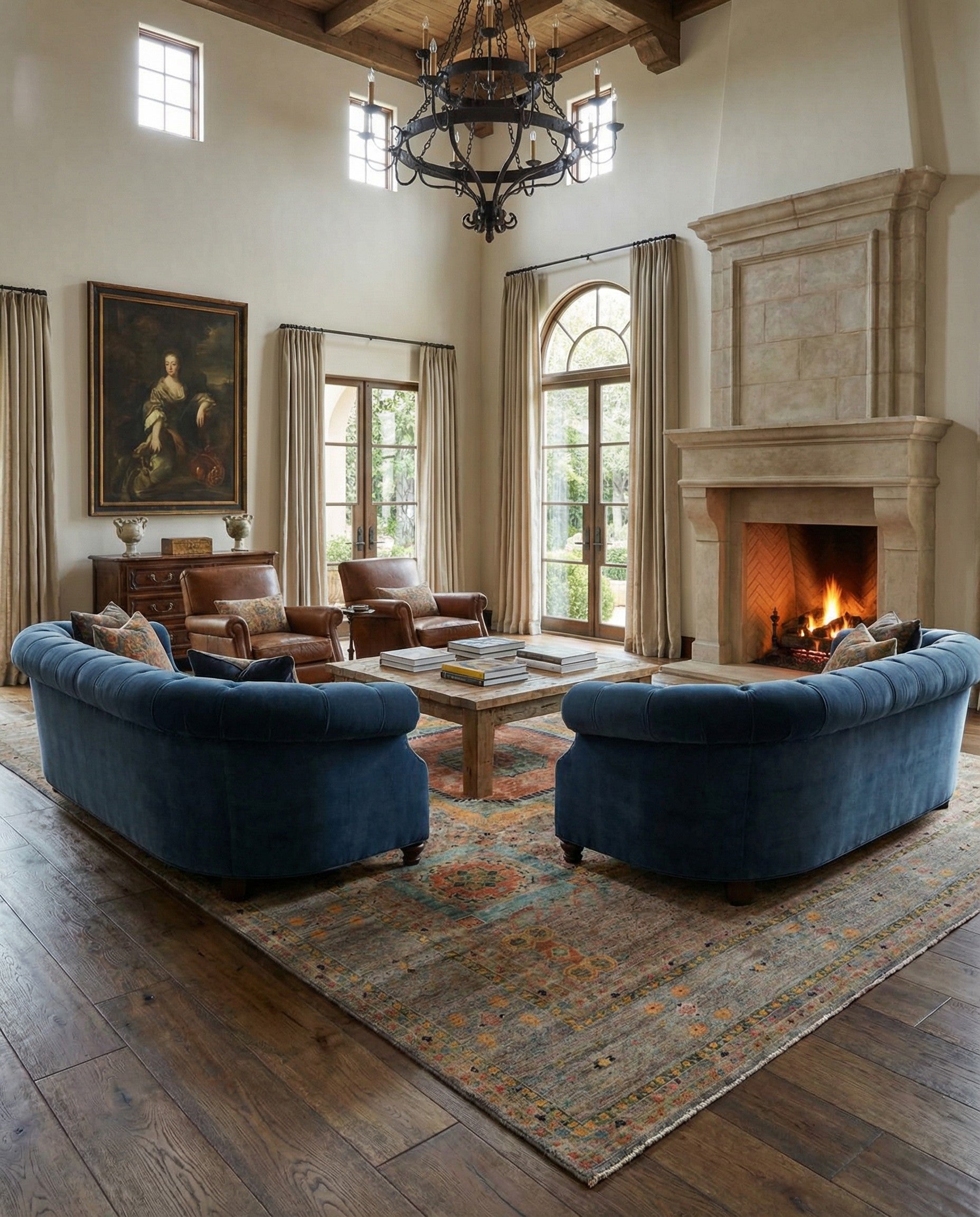 12' 6 x 16' 10 Hand Knotted Mamluk Ziegler Oriental Rug