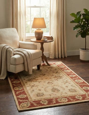 3' 3 x 4' 11 Hand Knotted Peshawar Ziegler Rug