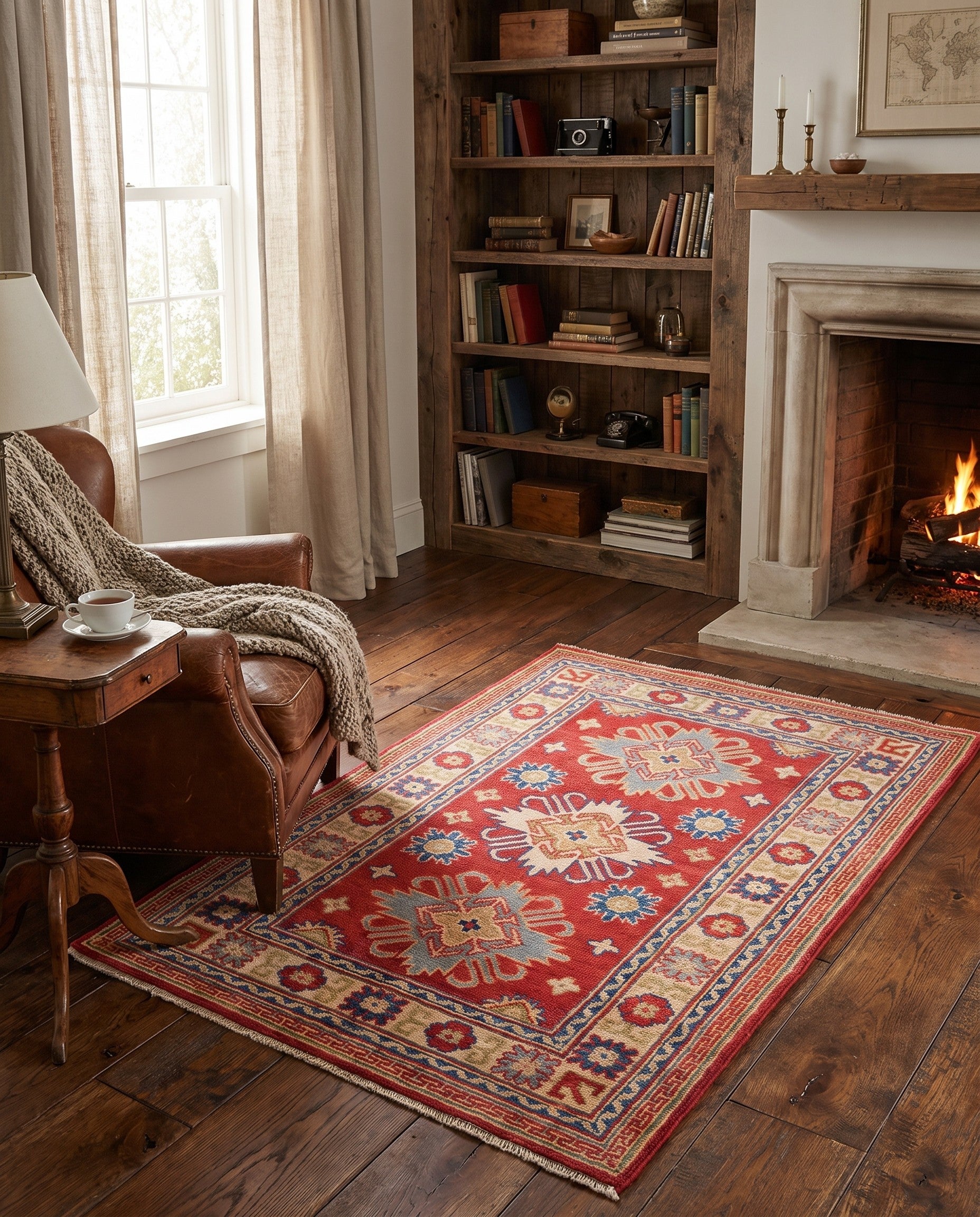 2' 9 x 3' 11 Hand Knotted Kazak Rug