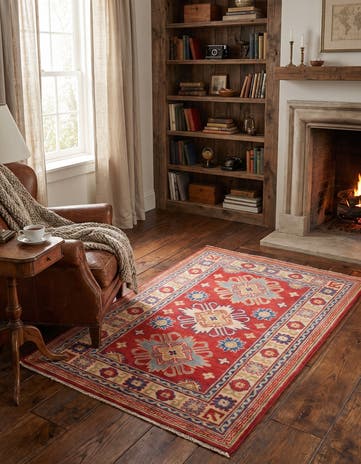 2' 9 x 3' 11 Hand Knotted Kazak Rug
