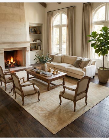 10' 3 x 14' 2 Hand Knotted Oushak Wool Rug